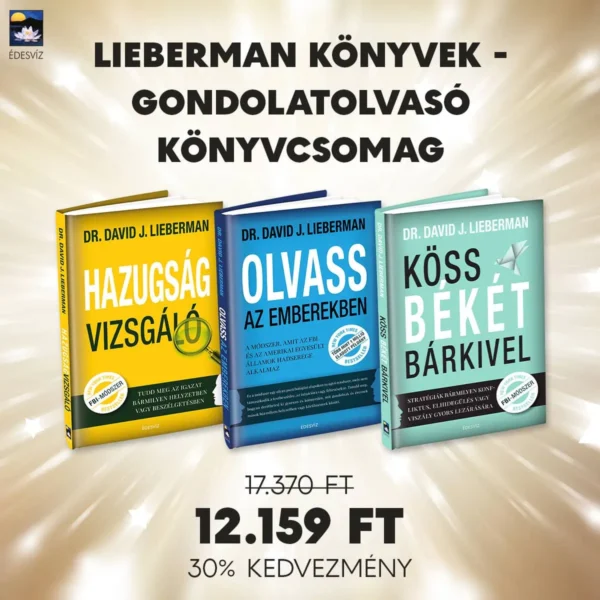Lieberman könyvek - Gondolatolvasó könyvcsomag 30% kedvezménnyel